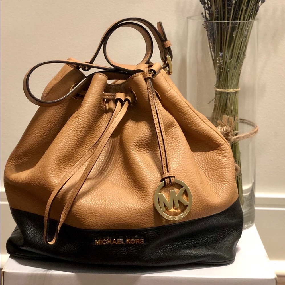 Michael Kors bucket bag.
